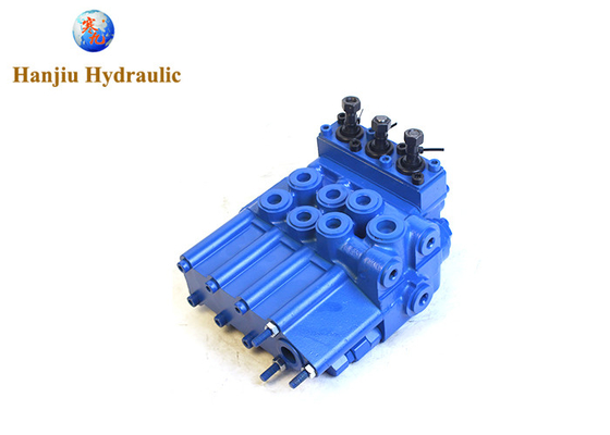 Directional Control Valve MP80 21gpm Bspp G1/2 Ports 3 Levers Monoblock Hydraulic