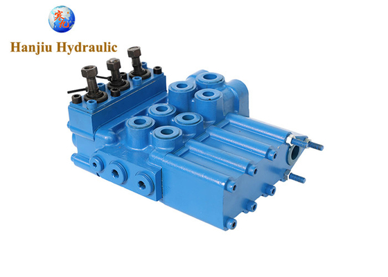 MP80/3 Series Monoblock Hydraulic Control Valve 80LPM 250Bar Open Center For Russian Tractors