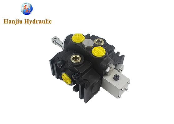 Hydraulic Directional Control Valve 53gpm DCV Section Valve 1 Rotary Handle Spool Manual Control Type SAE Ports