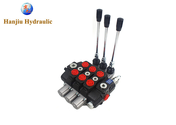 High Pressure Hydraulic Directional Valve HSSD8 3 Spools Manual Control Type BSPP Ports