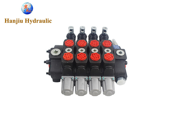 Manual High Pressure Directional Control Valve For Sanitation Machinery 80LPM 31.5MPa 4 Bank
