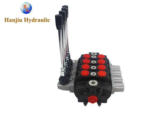 Manual High Pressure Directional Control Valve For Sanitation Machinery 80LPM 31.5MPa 4 Bank