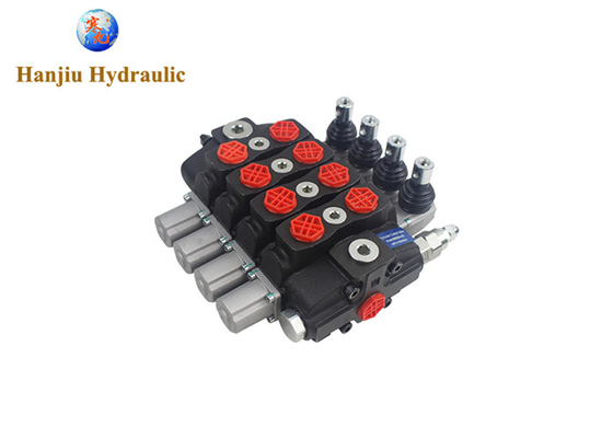 Manual High Pressure Directional Control Valve For Sanitation Machinery 80LPM 31.5MPa 4 Bank