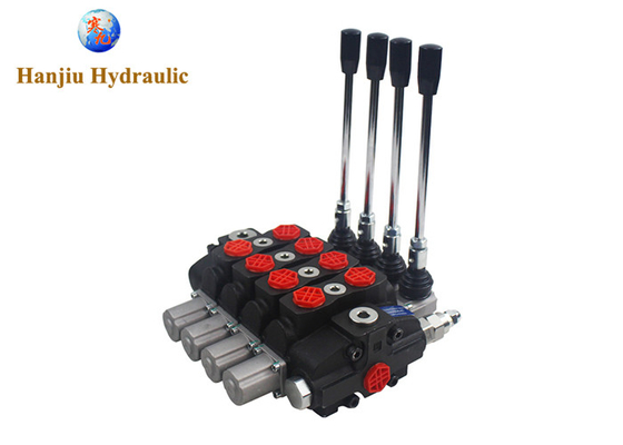 Manual High Pressure Directional Control Valve For Sanitation Machinery 80LPM 31.5MPa 4 Bank