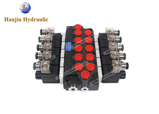 WALVOIL Valve Replacement SD5 3/8" BSP 5 BANK DIRECTIONAL CONTROL VALVE 45LPM, Solenoid control