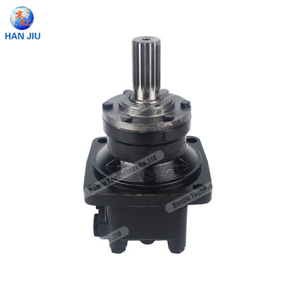 Гидравлический колесный двигатель BMT-200-WFD Монтажный фланец колеса, 200 мл/об, шлицевой вал 31,75 мм и порты G 1/2 A и B